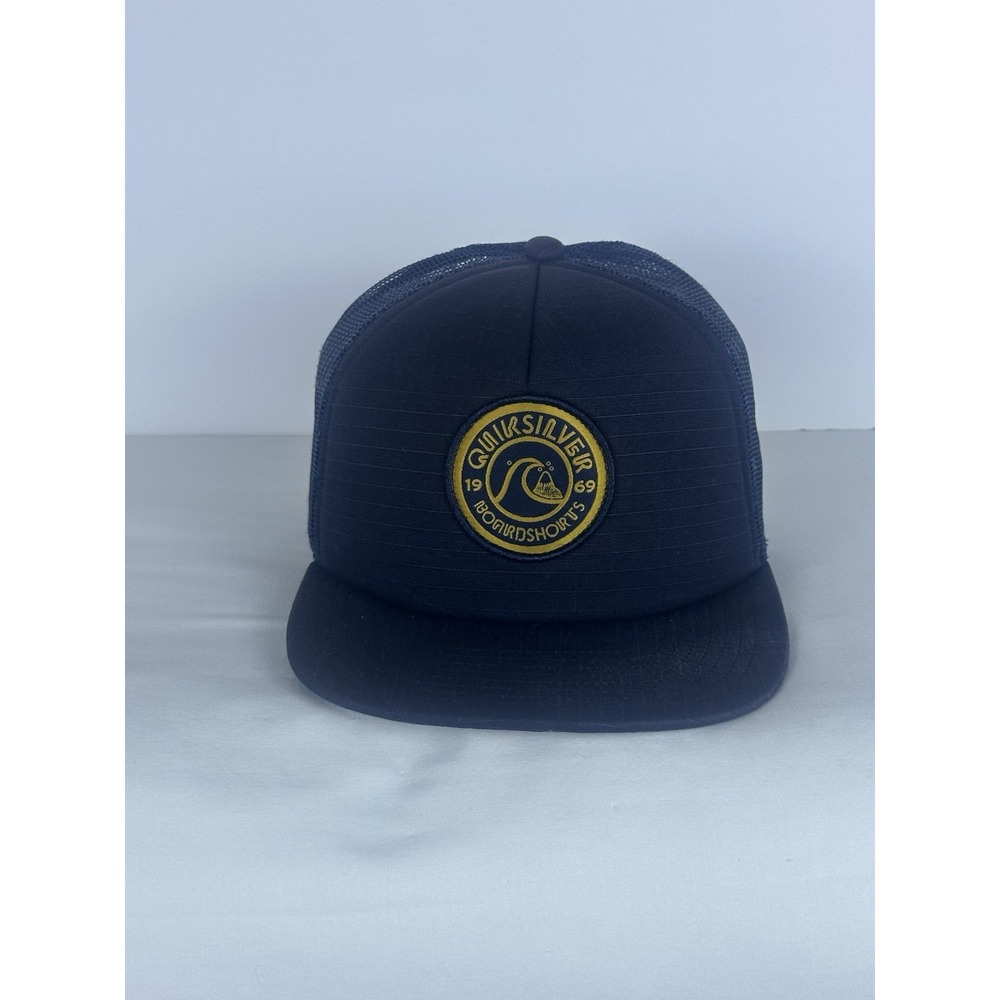 Quicksilver 1969 Boardshorts Logo SnapBack Trucker Hat Cap Surfing Beach
